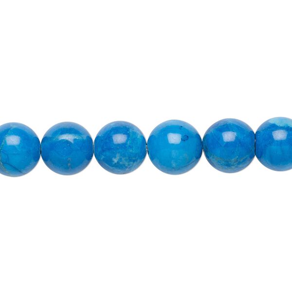 Howlite 1pkg1, round bead 15.5-16 inch 8mm image number 0