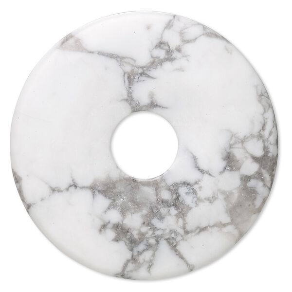 Howlite 1pkg1, donut focal natural 50mm image number 0