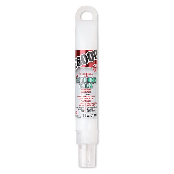 Adhesive, E6000® Extreme Tack™, pkg/2-fluid-ounce tube, clear. image number 0