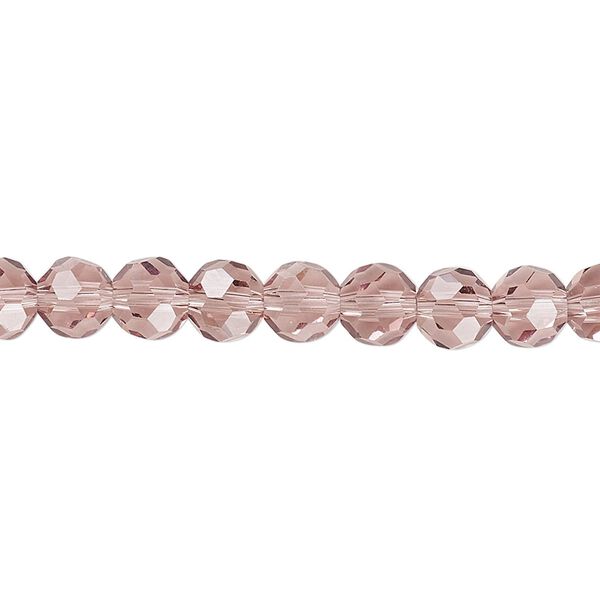 Bead 1pk 32 facets transparent medium purple, Celestial Crystal® 6mm round 15.5-16 inch image number 0