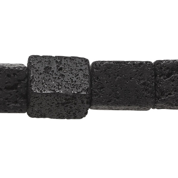Lava rock 1pkg1, rectangular nugget bead B grade, 15.5-16 inch medium image number 0