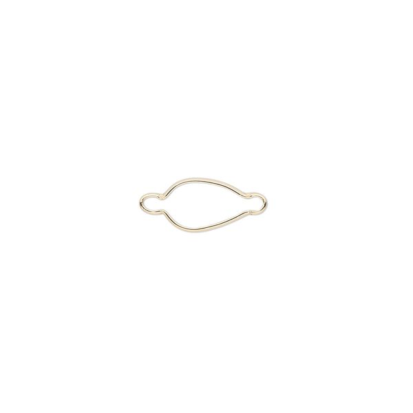 Link, Wrap-Tite®, 14Kt gold, 8x5mm pear setting. Sold individually. image number 0
