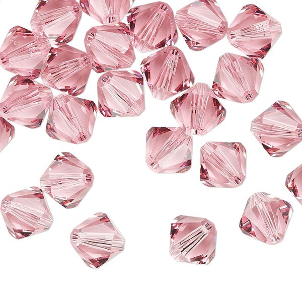 Bead 288pk light rose, Swarovski® 8mm XILION bicone 5328 image number 0