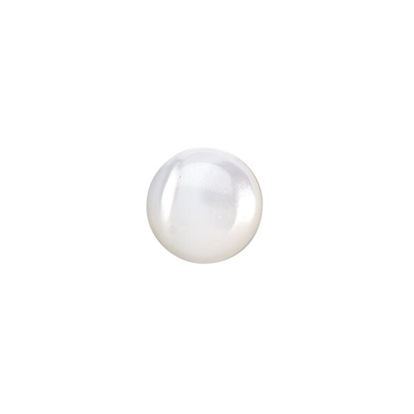 Cabochon, trochus shell (natural), 6mm calibrated round, Mohs hardness 3-1/2. Sold per pkg of 4. image number 0