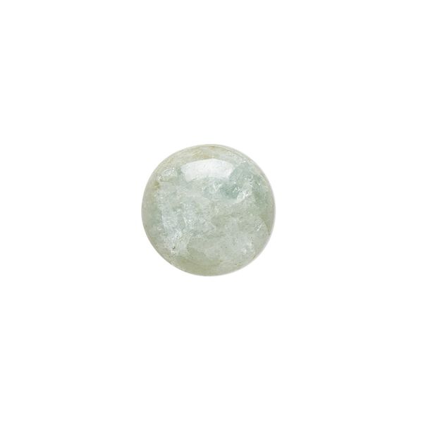 Aquamarine 1pkg1, hand-cut round cab calibrated 14mm image number 0