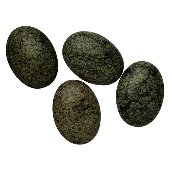 Russian serpentine 1pkg4, calibrated oval cab natural B grade, 18x13mm image number 0