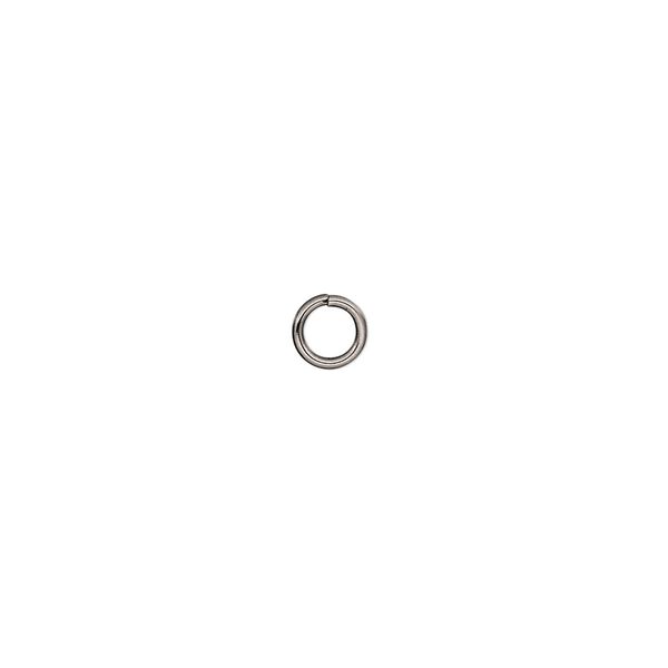 Jump ring, stainless steel, 5mm round, 3.4mm inside diameter, 20 gauge. Sold per pkg of 50. image number 0