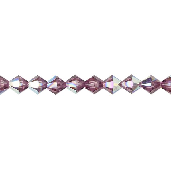 Bead 24pk iris AB, Crystal Passions® 5mm bicone 5328 image number 0