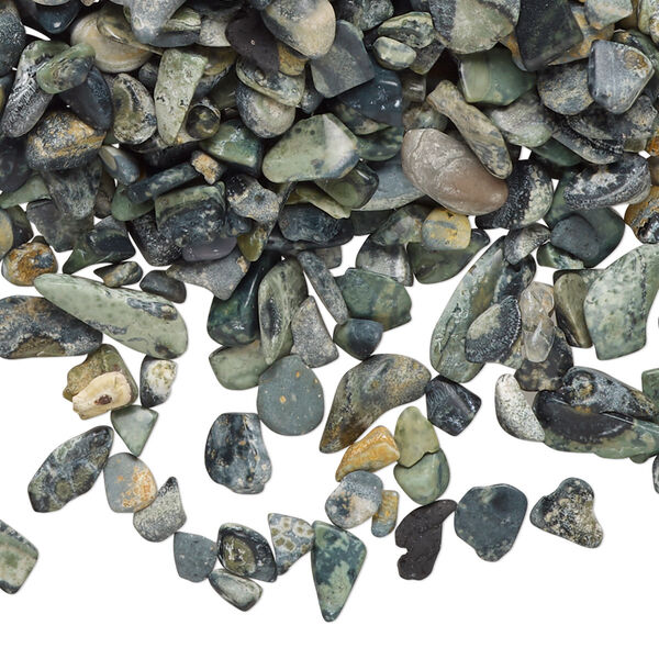 Kambaba jasper 1pkg1, undrilled tumble polished inlay chip natural 2 oz mini image number 0