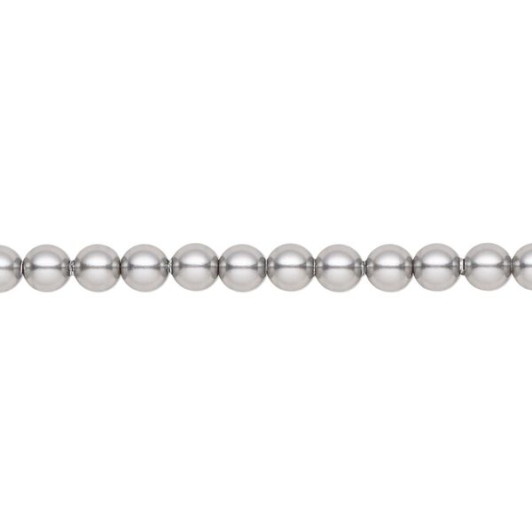 Pearl 500pk grey, Swarovski® 4mm round 5810 image number 0