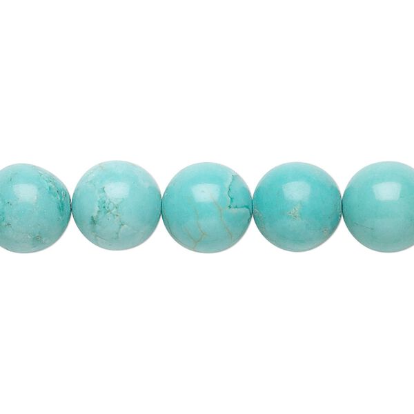 Magnesite 1pkg1, round bead 15.5-16 inch 10mm image number 0