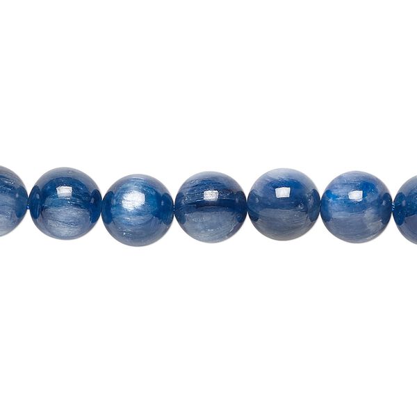 Blue kyanite 1pkg1, round bead natural 15.5-16 inch 8mm image number 0