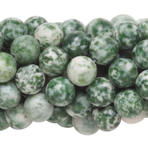 Tree agate 1pkg10, round bead natural C grade, 15.5-16 inch 8mm image number 0