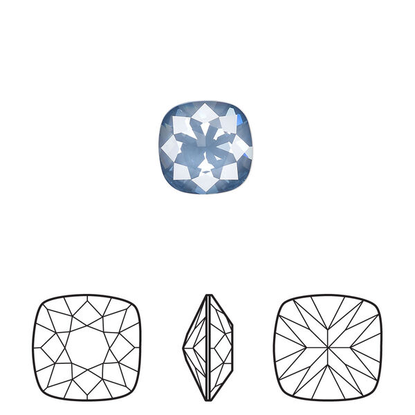 Fancy stone 2pk crystal denim ignite LacquerPRO, Crystal Passions® 10mm cushion 4470 image number 0