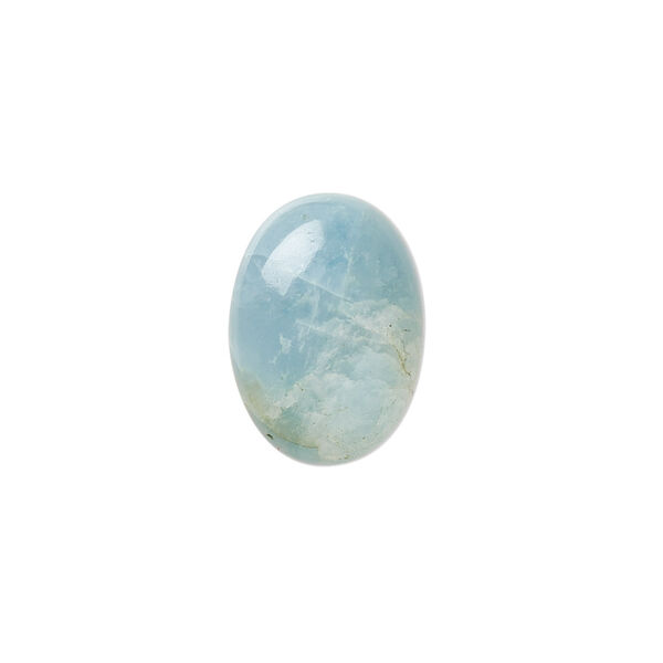 Aquamarine 1pkg1, hand-cut oval cab calibrated 18x13mm image number 0