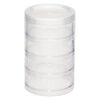 Organizer jar, Space Saver, plastic, clear, 2-3/4 x 1-1/4 inch round. Sold per 4-piece set. image number 1