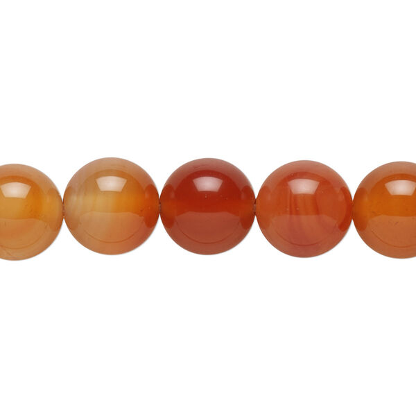 Red agate 1pkg1, round bead 15.5-16 inch 10mm image number 0