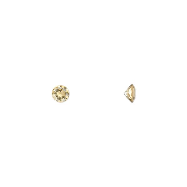 Citrine 1pkg4, hand-cut faceted round gem 4mm image number 0