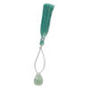 Green aventurine 1pkg1, hand-cut top-drilled carved leaf bead natural 18x12mm image number 1