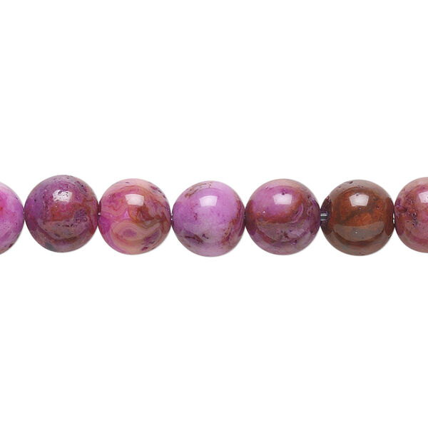 Crazy lace agate 1pkg1, round bead B grade, 15.5-16 inch 8mm image number 0