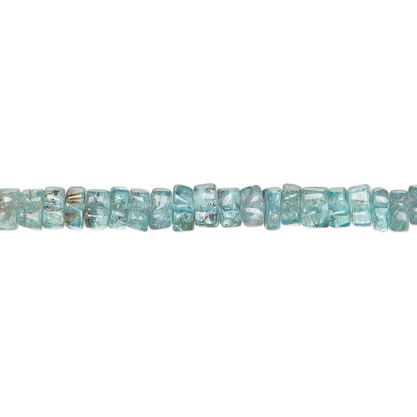 Apatite 1pkg1, hand-cut heishi bead natural 13 inch 4x1mm-5x3mm image number 0