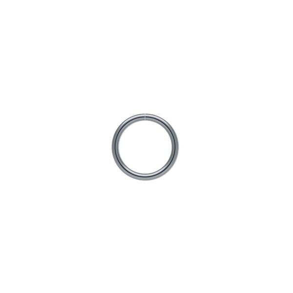 Jump ring, gunmetal-plated brass, 10mm round, 8mm inside diameter, 18 gauge. Sold per pkg of 500. image number 0