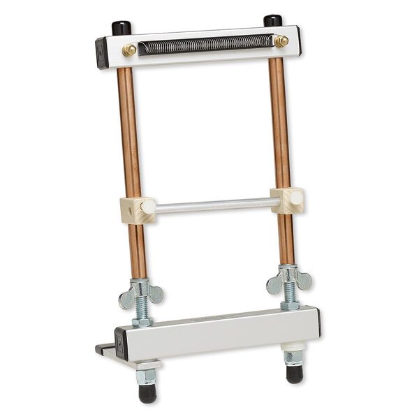 Loom, beading and tapestry, pkg/1, Mirrix Lani, aluminum / steel / copper, 11.5 to 17.5 inches, makes a piece 24x5 inches. image number 0