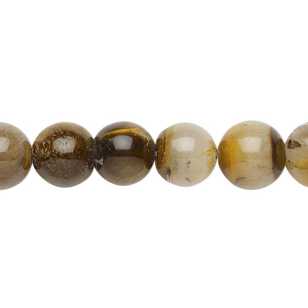 Tigereye 1pkg1, round bead natural 14 inch 10-11mm image number 0