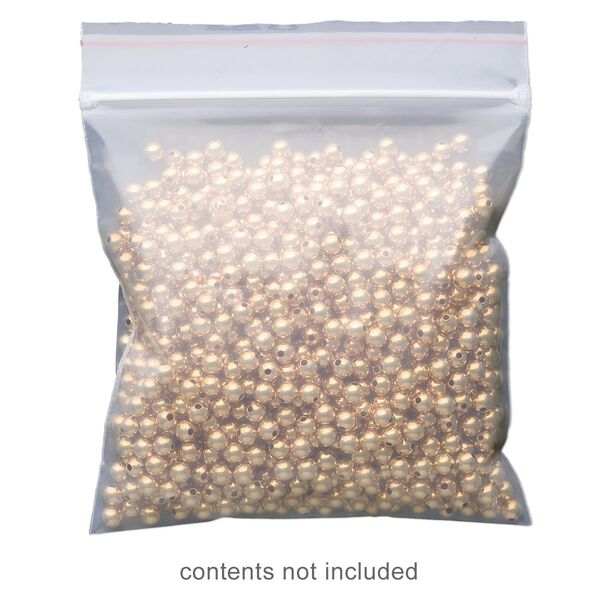 Bag 1pkg100 Tite-Lip™, anti-tarnish plastic, transparent clear, 4x4-inch top zip. image number 0