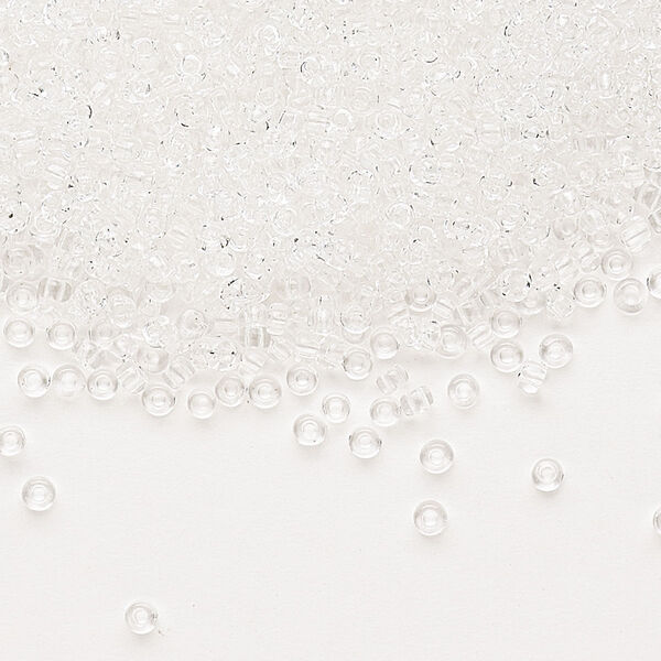 Seed bead, Dyna-Mites™, glass, pkg/1/2kg, #11 round, transparent clear, (4 11/0 RR). image number 0