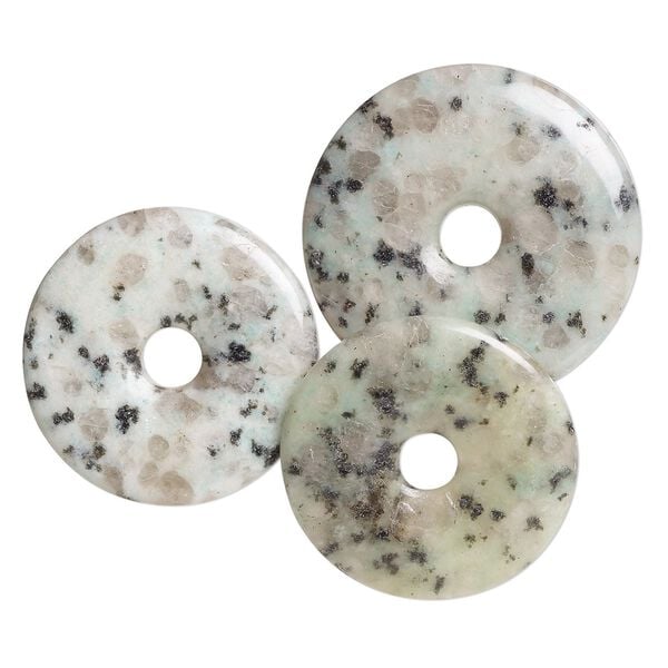 Sesame jasper 1pkg3, donut focal natural mix 37-45mm image number 0
