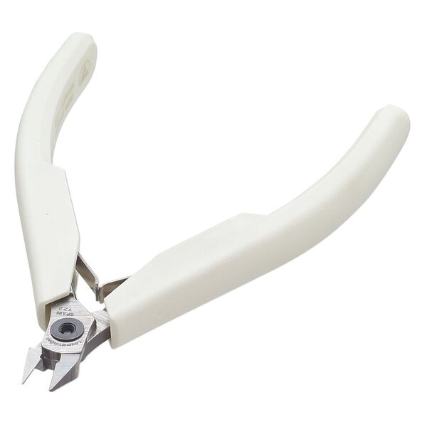 Pliers Lindstrom® Supreme series 1pkg1 alloyed steel, 4-1/4 inches flush-cutter, white / silver (PLR-7191) image number 1