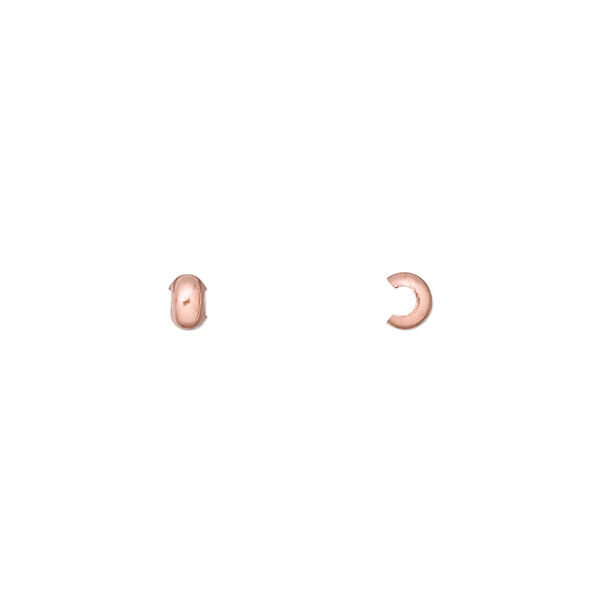 Crimp cover, copper-plated copper, 3mm. Sold per pkg of 500. image number 0