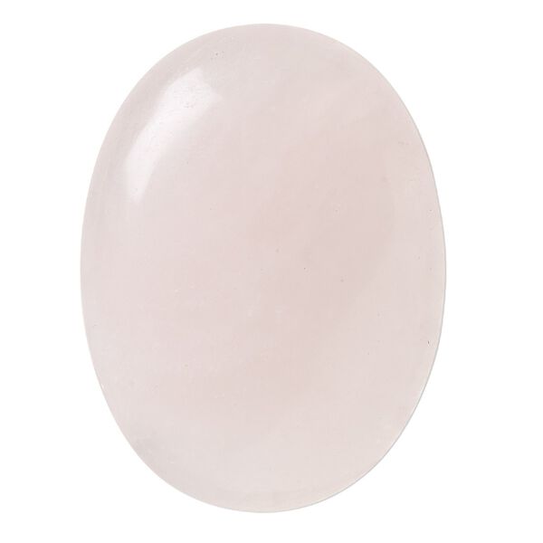 Rose quartz 1pkg1, calibrated oval cab natural 40x30mm image number 0