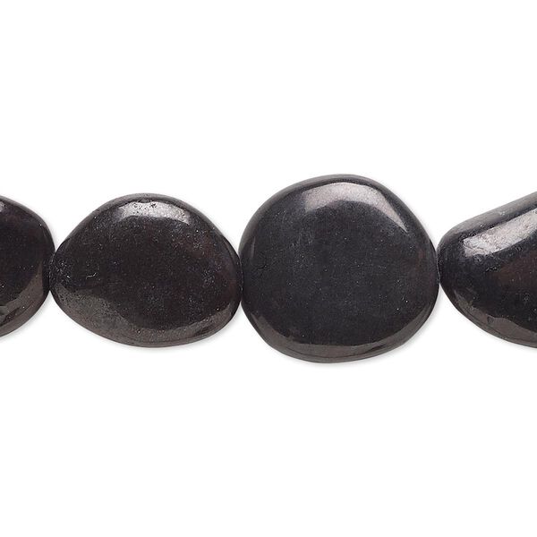 Magnetite 1pkg1, flat nugget bead natural 8 inch small to medium image number 0