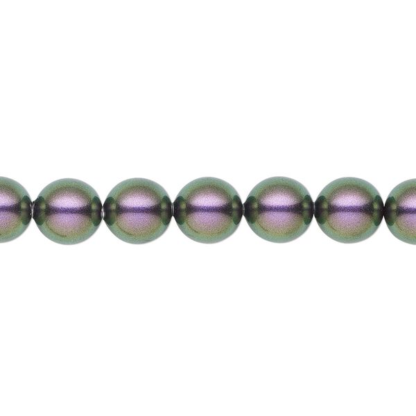 Pearl 50pk iridescent purple, Crystal Passions® 8mm round 5810 image number 0