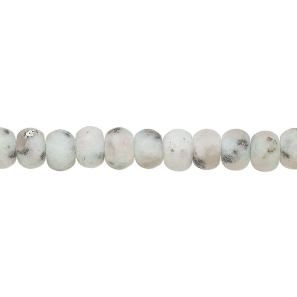 Sesame jasper 1pkg1, matte rondelle bead natural 8 inch 6x4mm-7x4mm image number 0