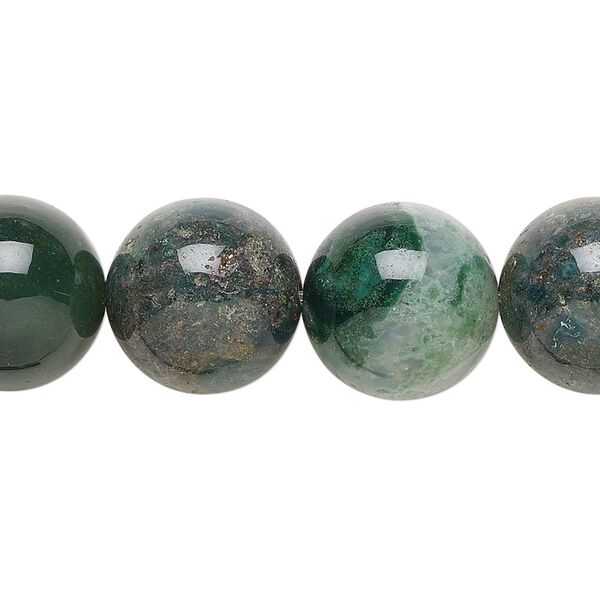 Fancy jasper 1pkg1, round bead natural 15.5-16 inch 14mm image number 0