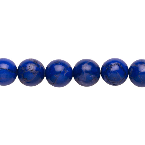 Howlite 1pkg1, round bead 15.5-16 inch 8mm image number 0