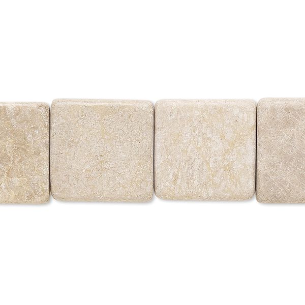 Brown feldspar 1pkg1, flat square bead natural 15 inch 14x14mm-15x15mm image number 0