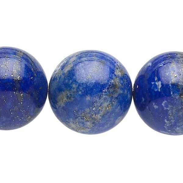 Lapis lazuli 1pkg1, round bead natural 15 inch 20mm image number 0