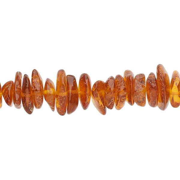 Amber 1pkg1, chip bead dark 15.5-16 inch large image number 0