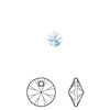 Drop 720pk ice blue, Swarovski® ReCreated™ 6mm pendant mini disk 6428 image number 0