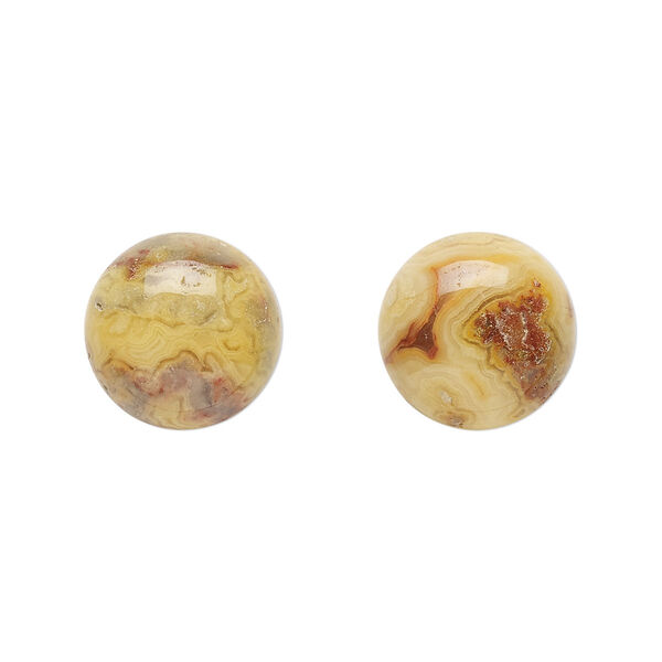 Crazy lace agate 1pkg2, calibrated round cab natural B grade, 14mm image number 0