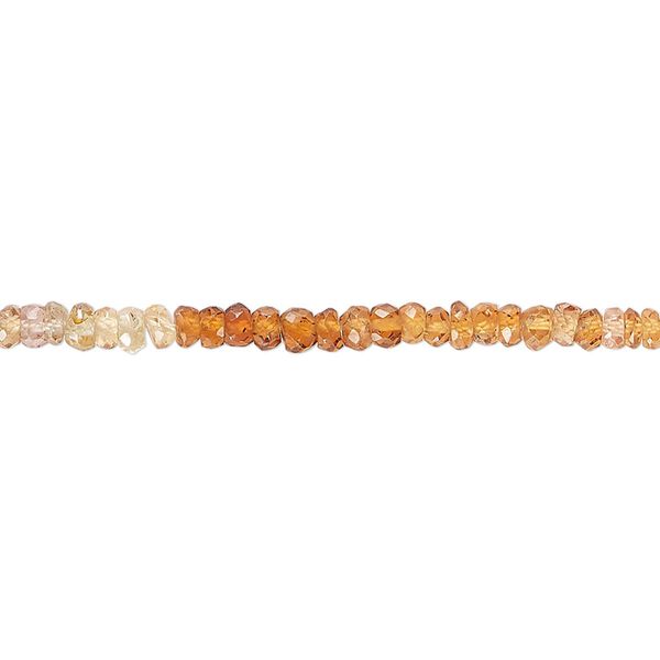 Multi-sapphire 1pkg1, hand-cut faceted rondelle bead 13 inch 3x1mm-4x3mm image number 0