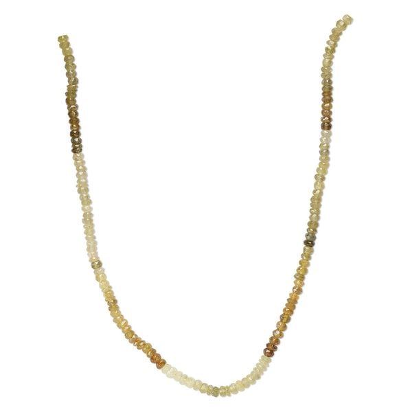 Grossularite garnet 1pkg1, hand-cut tumbled faceted rondelle bead natural 15 inch 4x2mm-6x4mm image number 0