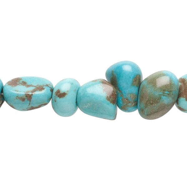 Magnesite 1pkg1, pebble bead 15 inch medium to extra-large image number 0