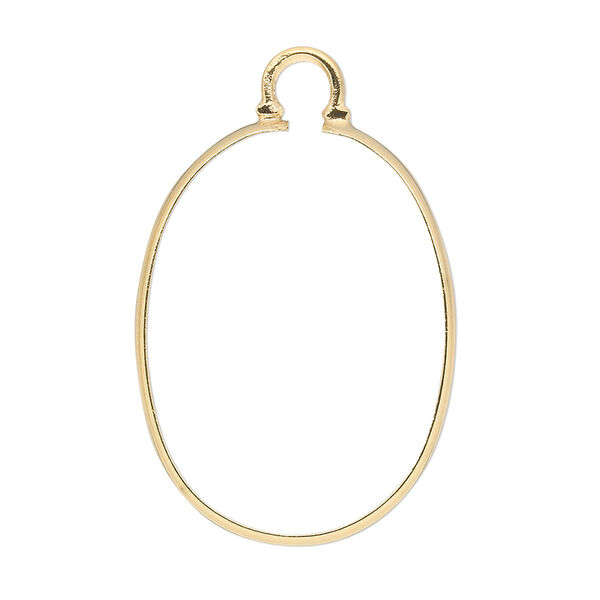 Focal, Cinch Mount, 14Kt gold-filled, 30x22mm oval bezel setting. Sold individually. image number 0