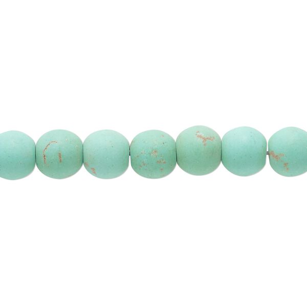 Magnesite 1pkg1, matte round bead 14 inch 7-8mm image number 0