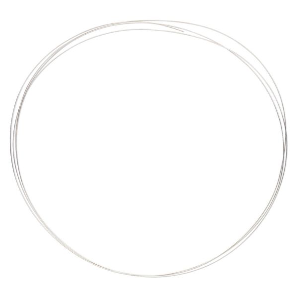 Solder wire, 70% silver, medium, 0.5mm (24 gauge). Sold per pkg of 5 feet. image number 0